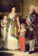 Francisco de Goya Portrat der Familie Karls IV oil painting reproduction